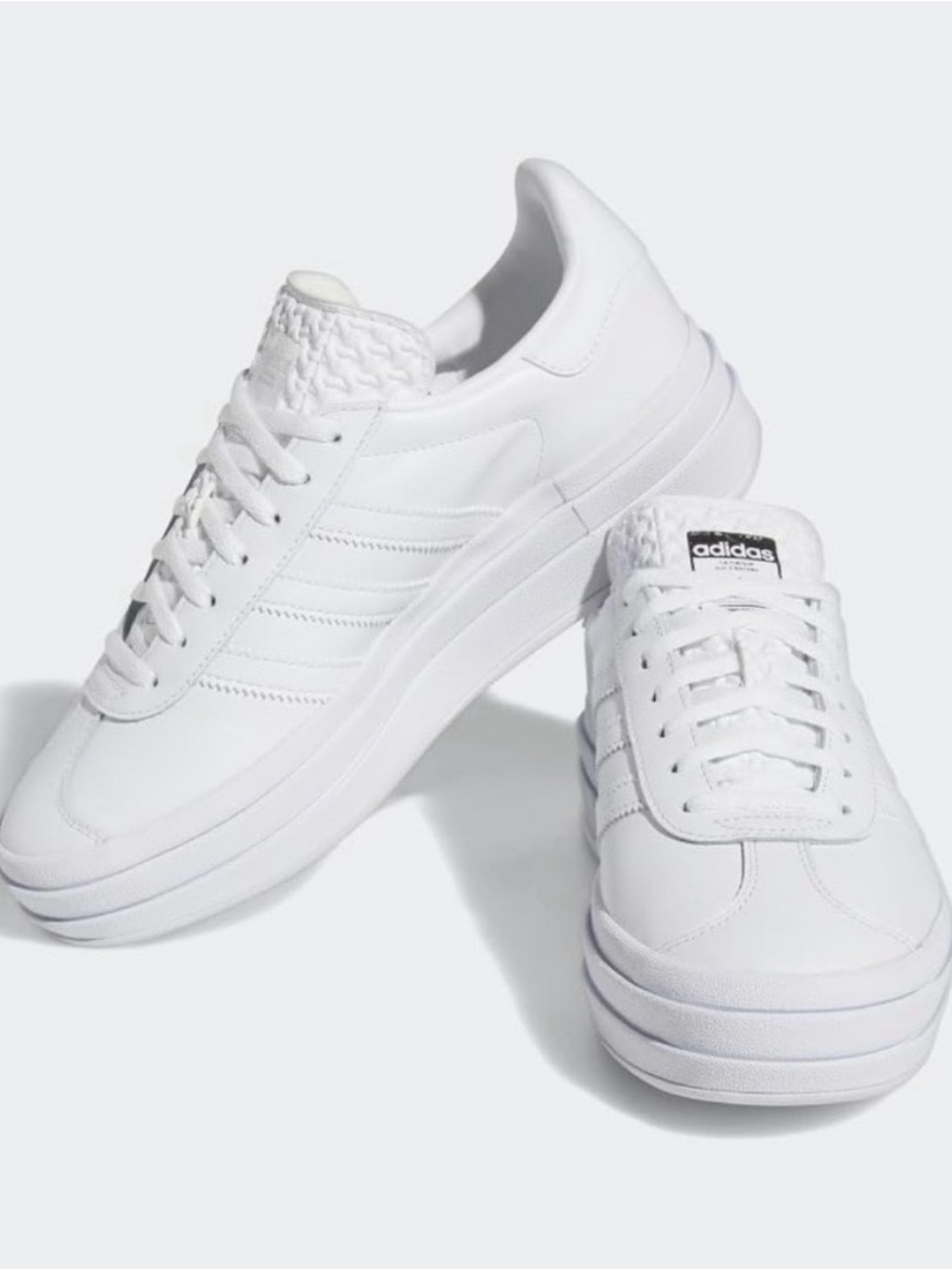 Adidas Gazelle Bold Classic Sneakers - Triple White